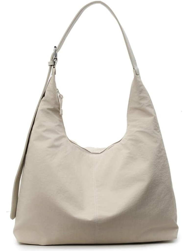 Slouchy Nylon Tote Bag Women Trendy Crossbody Purse Underarm Shoulder Hobo Bags